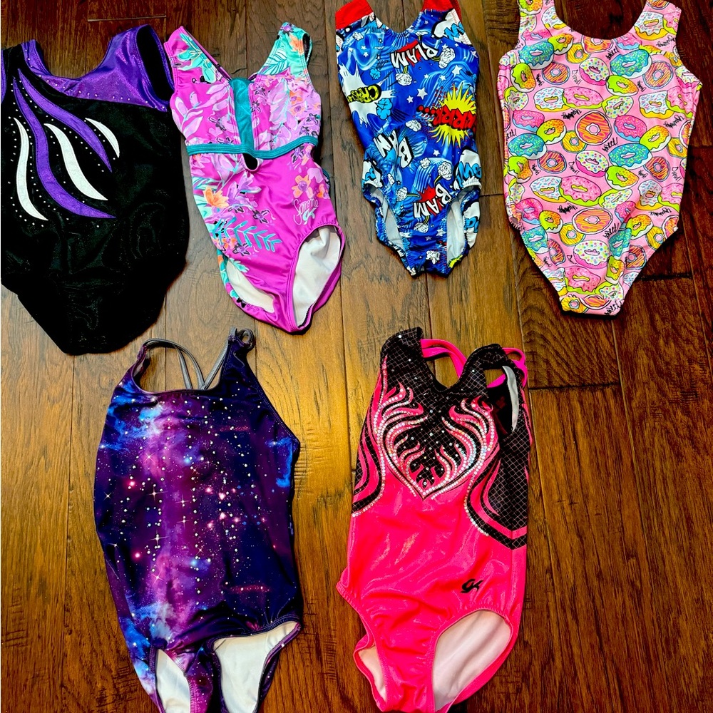 Girl gymnastics leotards